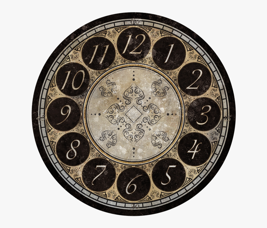 Clock Face Printable 8, Transparent Clipart