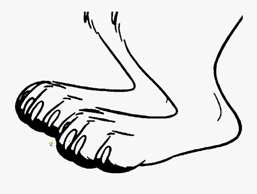 Heels Clipart Giant Foot - Line Art, Transparent Clipart