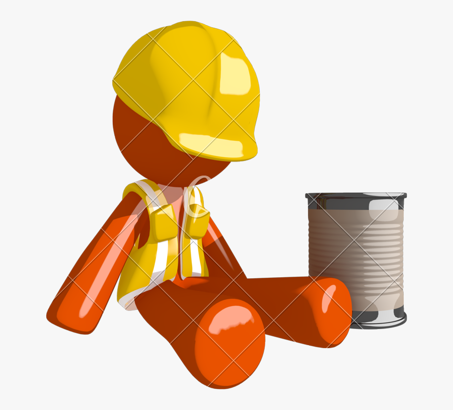 Contractor Clipart Working Man - Cartoon, Transparent Clipart