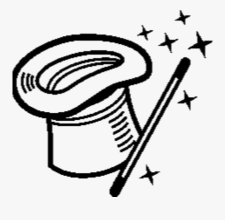 #magic #hat #magichat #sombrero #magico #mágico #magia - Magic Clipart Black And White, Transparent Clipart