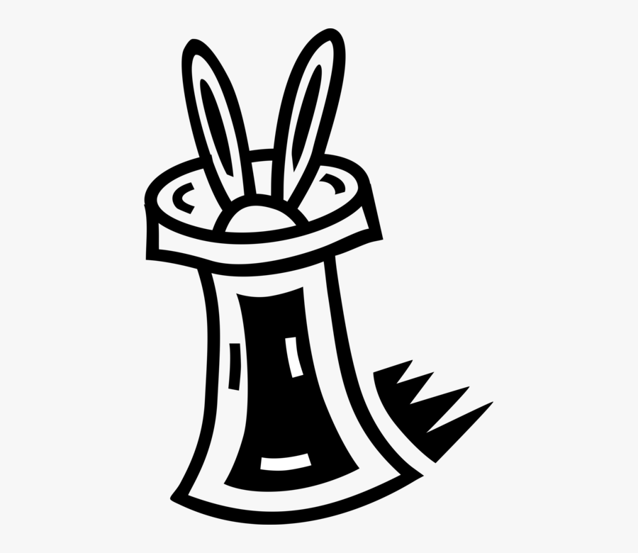 Vector Illustration Of Magician"s Magic Act Top Hat, Transparent Clipart