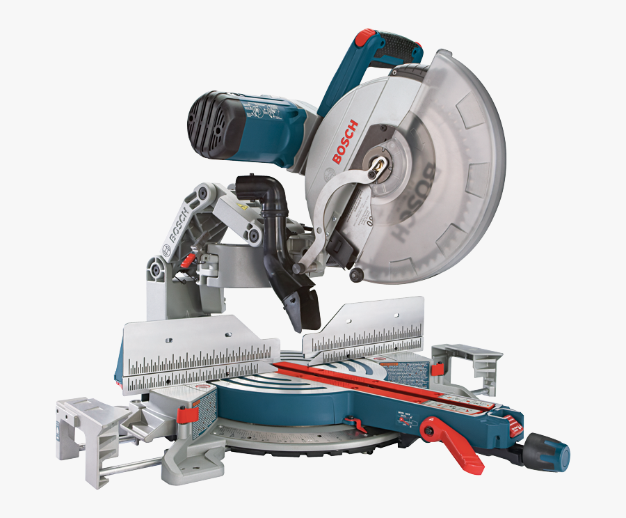 Cutting Aluminium With Drop Saw Picture - Bosch Miter Saw, Transparent Clipart