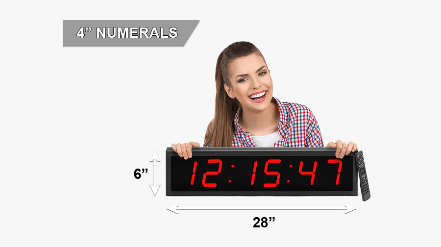Clip Art Countdown Wall Clock - Led Display, Transparent Clipart
