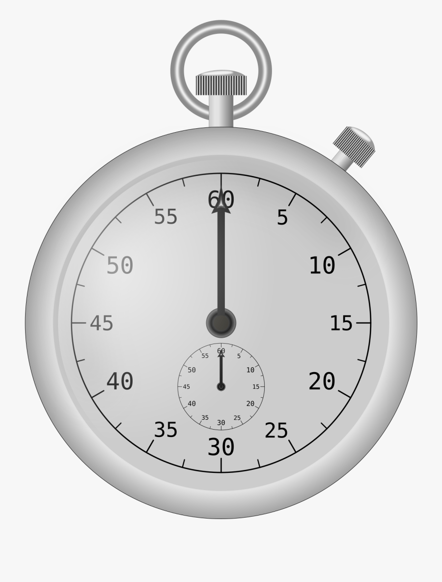 Stopwatch Transparent Seconds - Wall Clock, Transparent Clipart