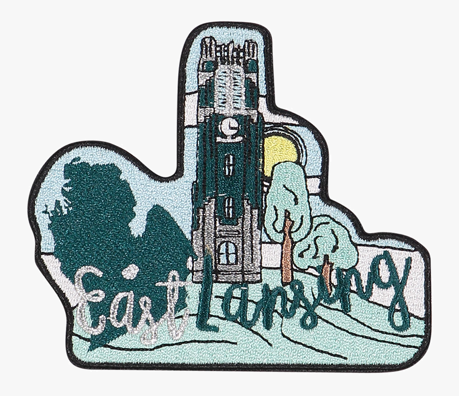 East Lansing Sticker Patch, Transparent Clipart
