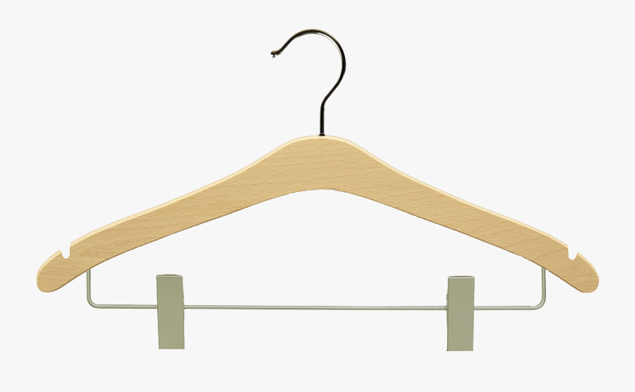 Wooden Hanger With Clip Png, Transparent Clipart