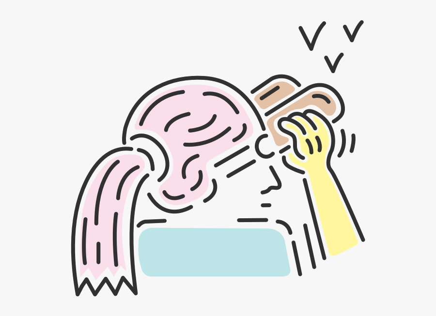 Illustration Of A Girl Staring Through Binoculars Above, Transparent Clipart