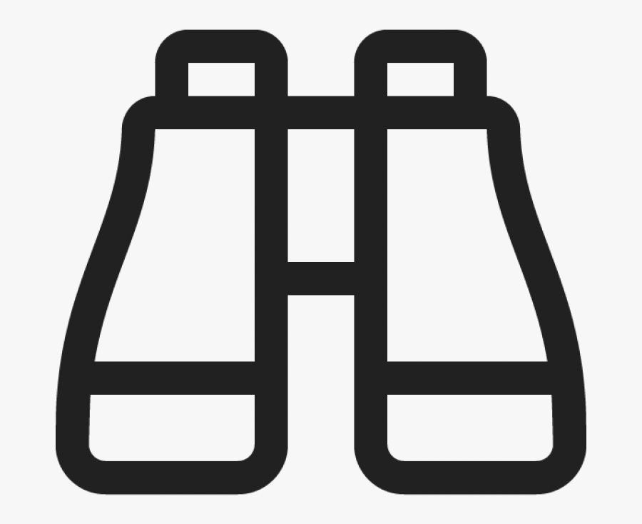 Icon Of Binoculars, Transparent Clipart