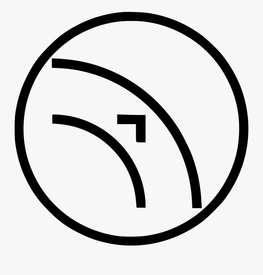 Outset Curve Object Path Arrow Up Adjust Border Comments - Hand Clipart Black And White, Transparent Clipart