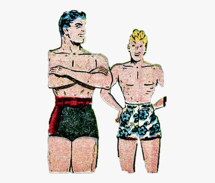 #guys #friends #brothers #men #swimsuit #swimtrunks - Cartoon, Transparent Clipart