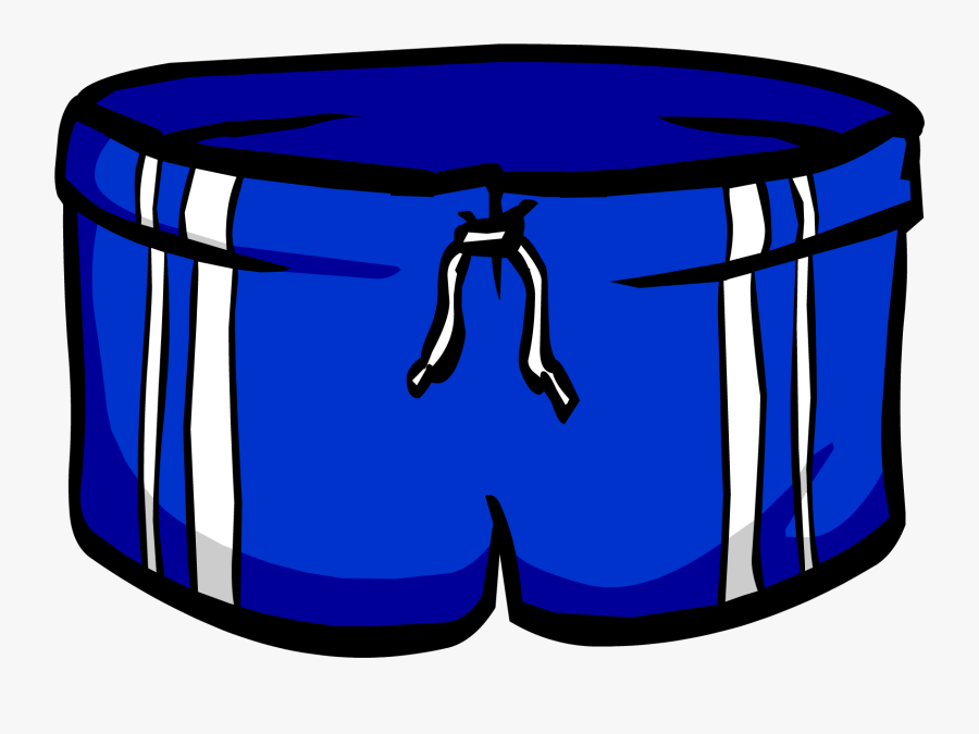 Swim Trunks Clipart - Club Penguin Blue Shorts, Transparent Clipart