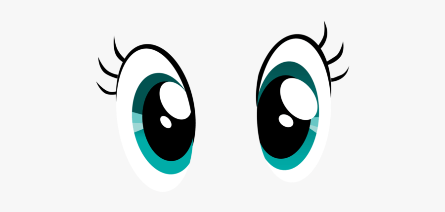 Cute Eye Cartoon - Cartoon Of Eyes With Lashes, Transparent Clipart