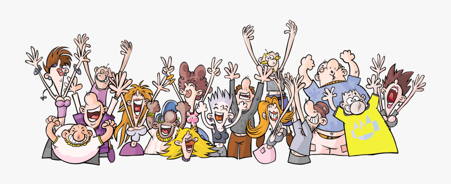 Transparent Group Of People Png - Party People Cartoon Png, Transparent Clipart