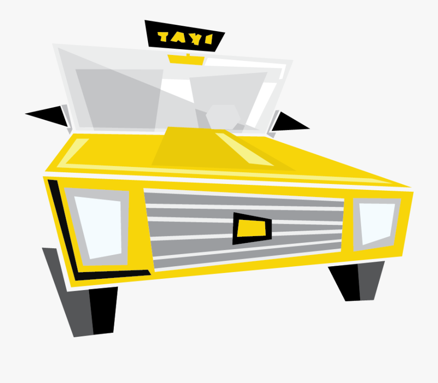 Taxi, Transparent Clipart