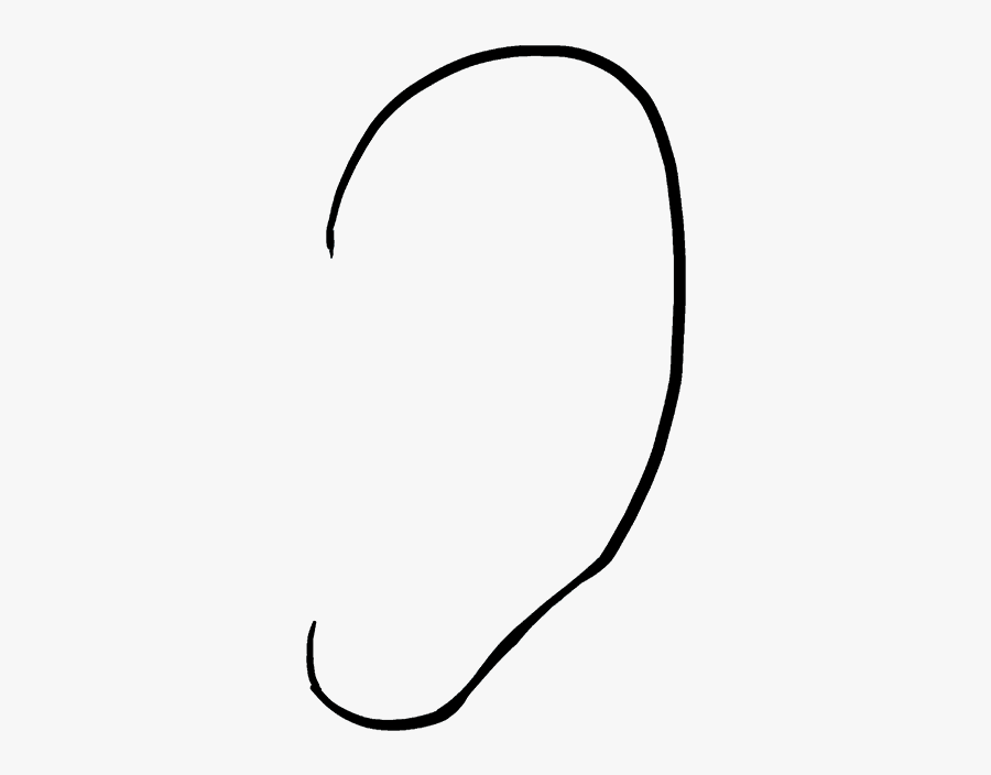 How To Draw An Ear Really Easy Drawing Tutorial - Draw An Ear Easy, Transparent Clipart