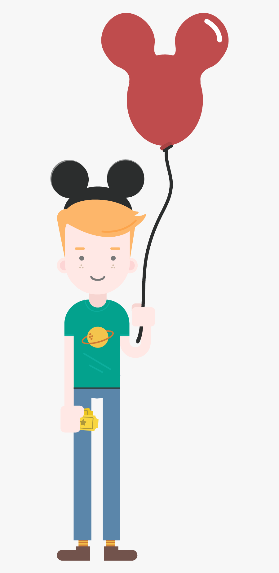 Disney-tickets - Cartoon, Transparent Clipart