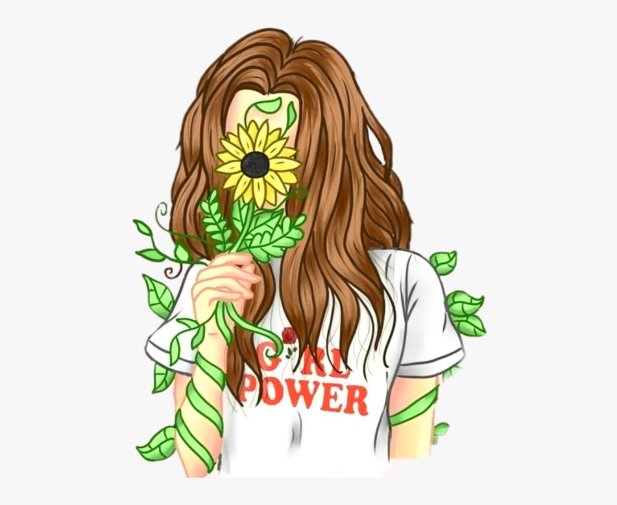 #freetoedit #sticker #grlpwr #girl #power #girlpower - Frases Motivadoras Con Girasoles, Transparent Clipart