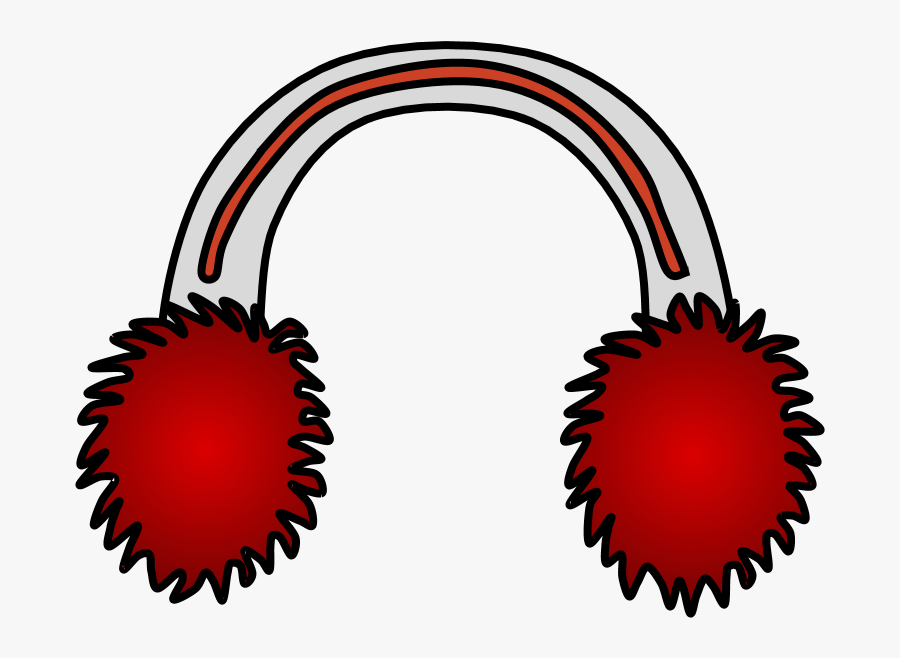 Earmuffs, Red , Transparent Cartoons - Earmuffs, Transparent Clipart