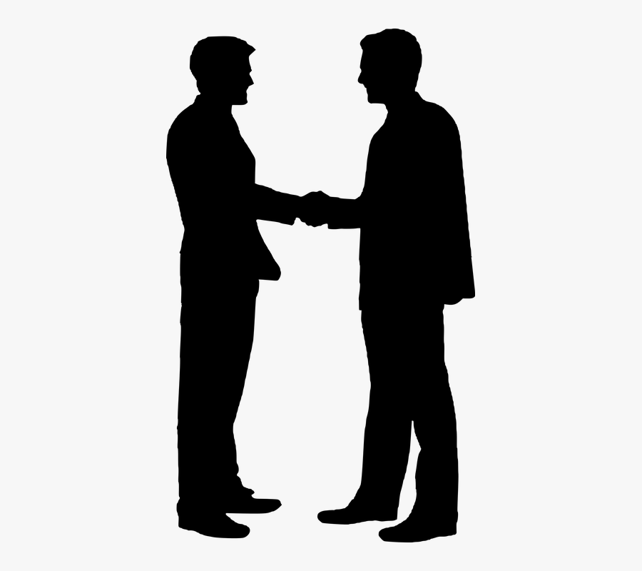 Contract Clipart Corporate Hand Shake - Silhouette Shaking Hands, Transparent Clipart