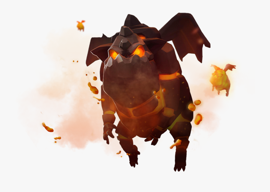 Clip Art The All Burn And - Clash Royale Lava Hound Png, Transparent Clipart