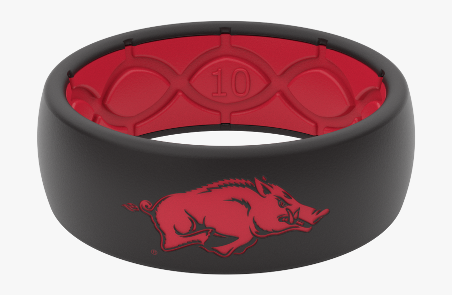 Arkansas Razorbacks Collegiate Silicone Rings - Arkansas Razorbacks, Transparent Clipart
