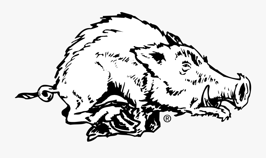 Arkansas Svg Pig - Arkansas Razorbacks, Transparent Clipart