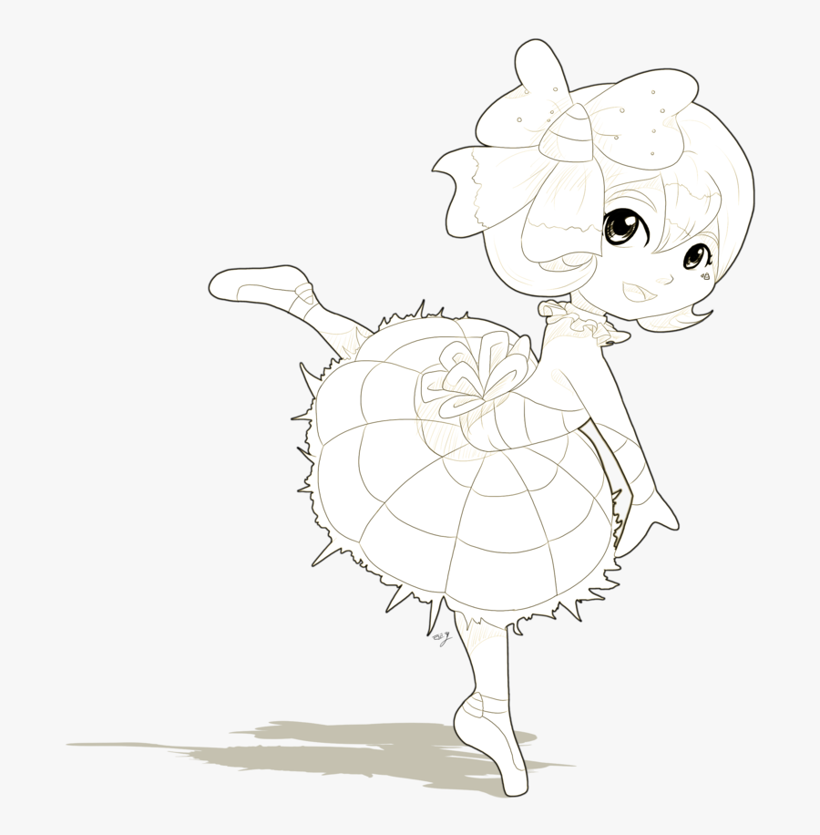 Drawing Movie Ballerina - Sketch, Transparent Clipart