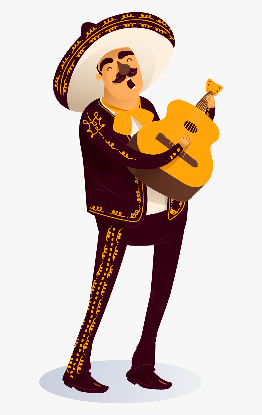 Clip Art Mariachi Png - Cartoon, Transparent Clipart