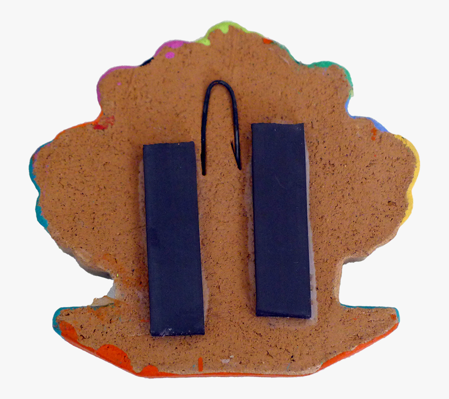 Mariachi Clay Magnet, Back View - Cookie, Transparent Clipart