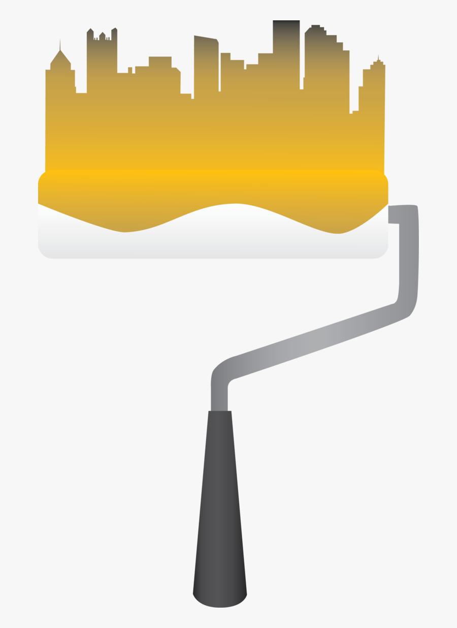 Paint Black And Gold - Skyline, Transparent Clipart