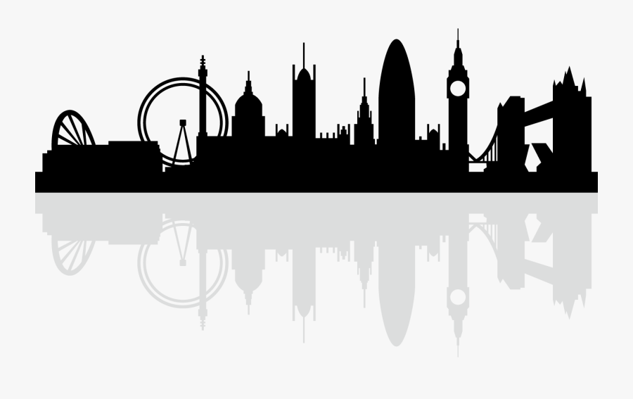 London Skyline Silhouette Royalty-free - London Silhouette Png, Transparent Clipart