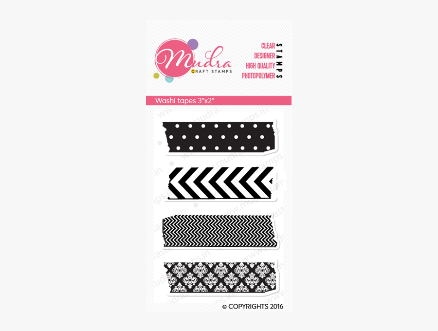 Washi Tape Clear Stamps, Transparent Clipart