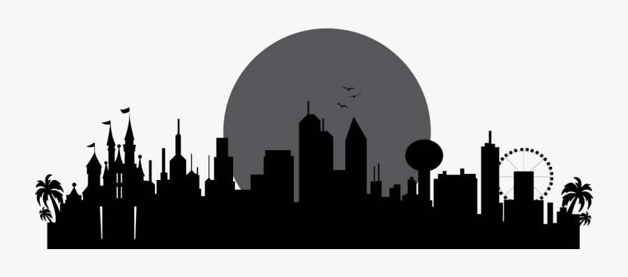 Skyline Silhouette Cafe Mineiro Brazilian Steakhouse - Silhouette Orlando Florida Skyline, Transparent Clipart