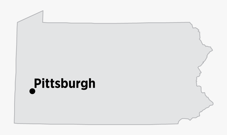 State College Pa State Outline, Transparent Clipart