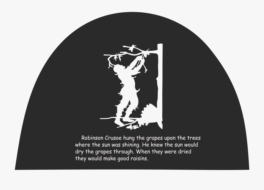 Robinson Crusoe Silhouette 03 Clip Arts - Silhouette Of Girl Reading No Watermark, Transparent Clipart