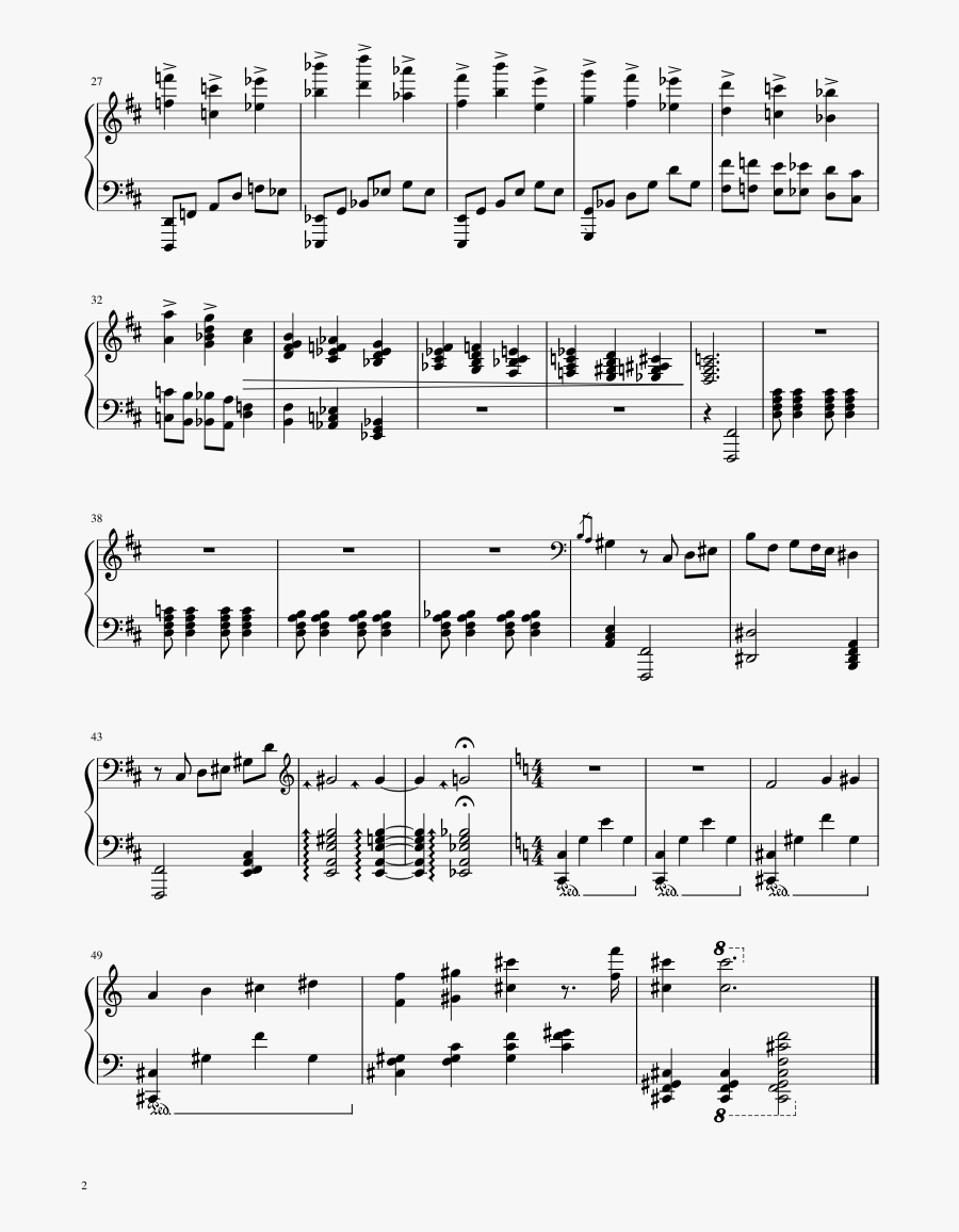Chariots Of Fire Piano Sheet Music, Transparent Clipart