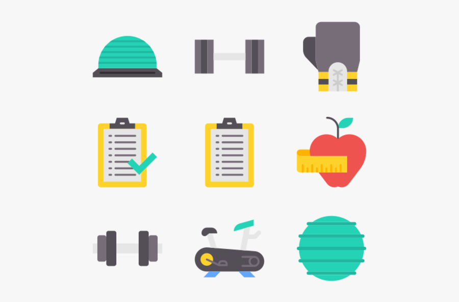 Fitness - Apple, Transparent Clipart