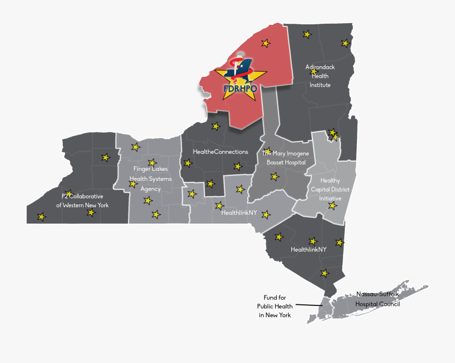 New York State Hydrological Map, Transparent Clipart