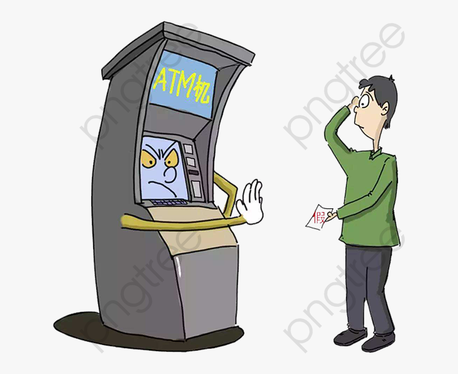 Atm Machine Clipart - Cartoon Atm, Transparent Clipart