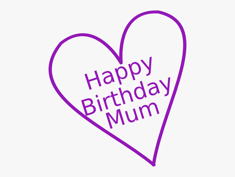 Birthday Mum Clip Art, Transparent Clipart