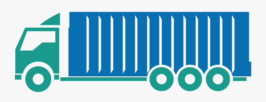 Transparent Truck Clipart - Container Truck Icon Png, Transparent Clipart