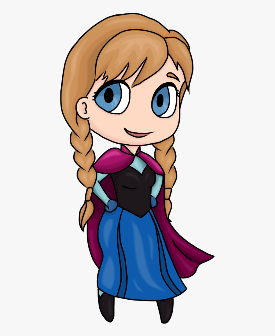 Chibi Anna By The Rose Of Tralee - Frozen Chibi Png, Transparent Clipart