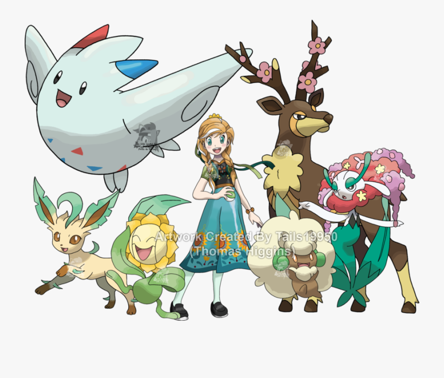 Disney Princess Pokemon Team Clipart Anna Disney Princess - Disney Anna Pokemon, Transparent Clipart