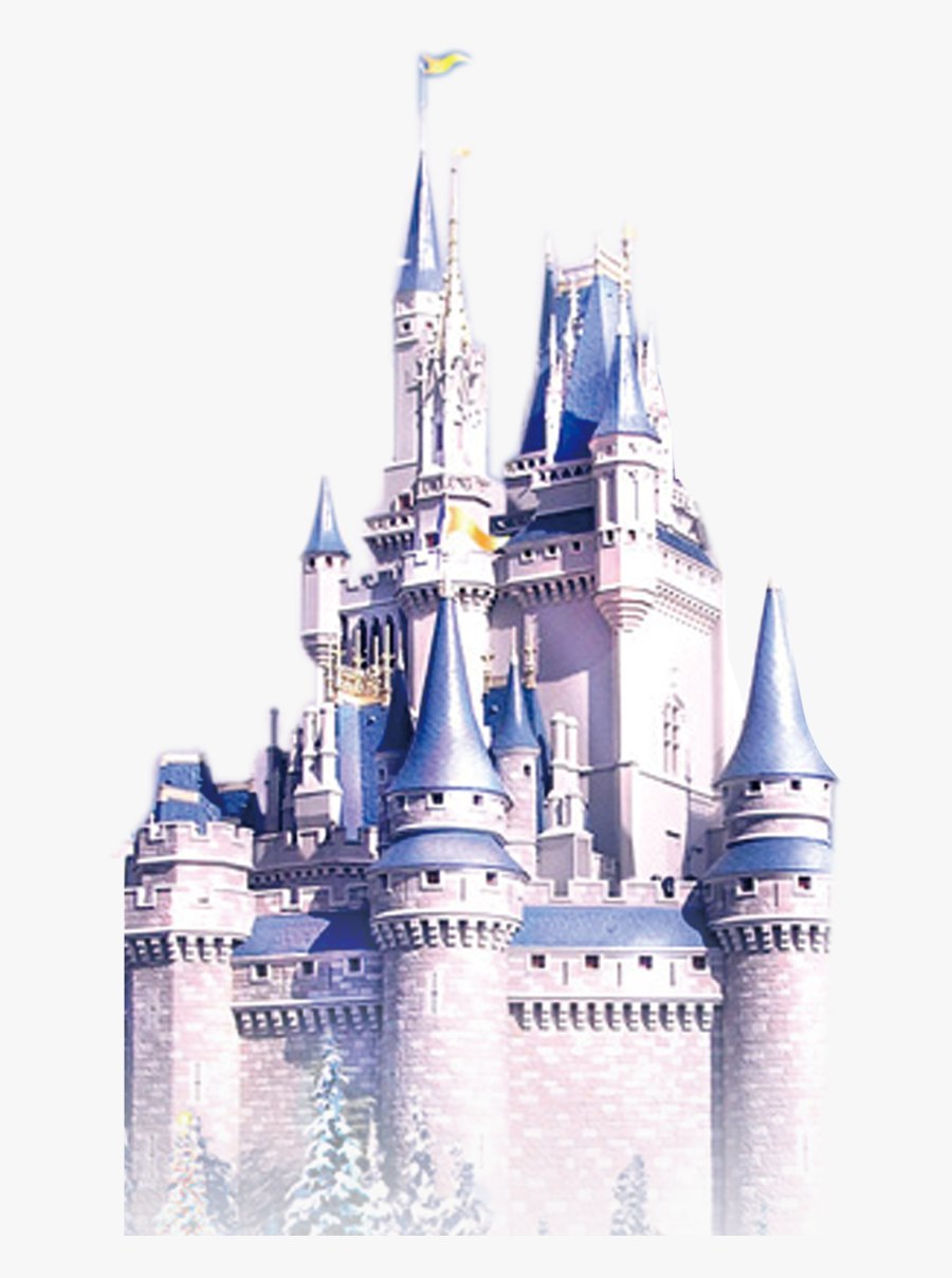 Frozen Castle Elsa Anna Free Frame Clipart - Disney Castle Blue Cartoon, Transparent Clipart