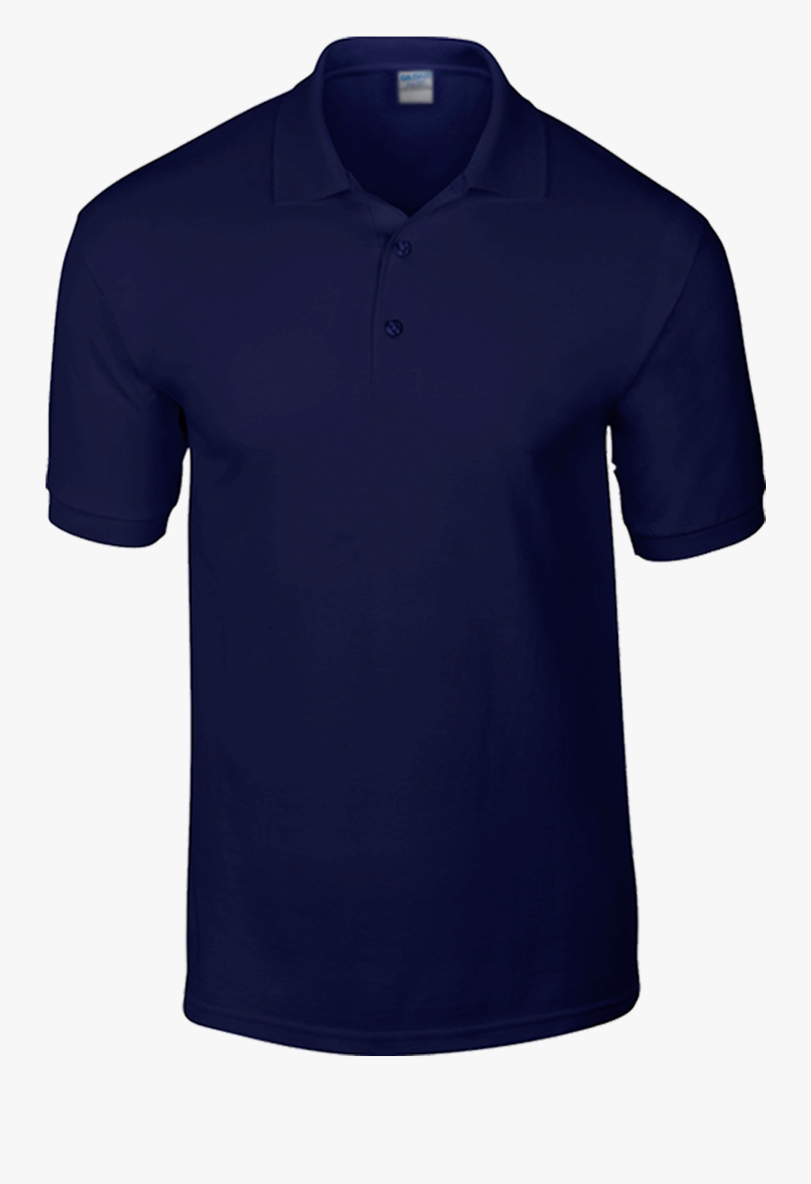 Clothing,t-shirt,polo Shirt,sleeve,active Blue,jersey,electric - Gildan Navy Blue Polo Shirt, Transparent Clipart
