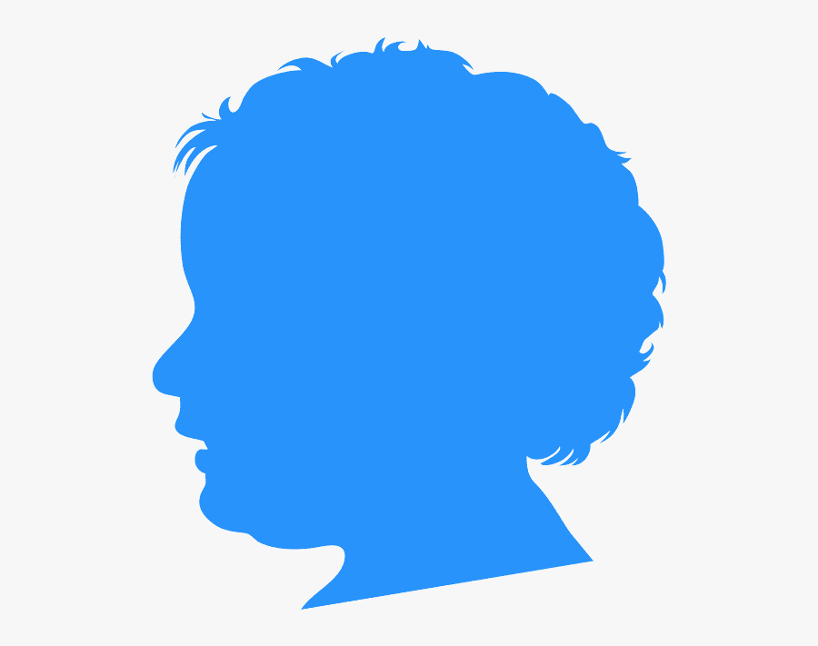 Red Face Silhouette, Transparent Clipart