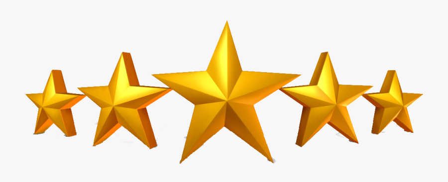 5 Gold Star Png - Transparent 5 Star Png, Transparent Clipart