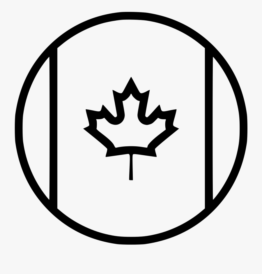 Country Flag Canada Comments - Canada Icon Black And White, Transparent Clipart