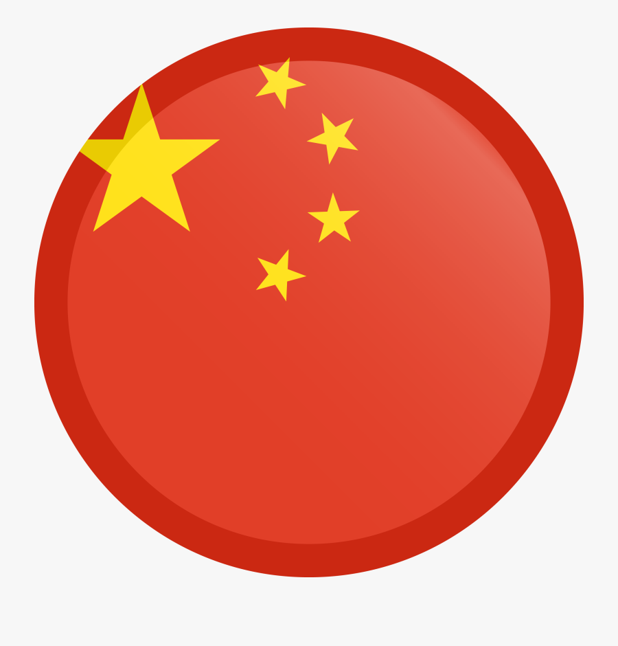 Transparent China Clipart - China Flag Round Png, Transparent Clipart
