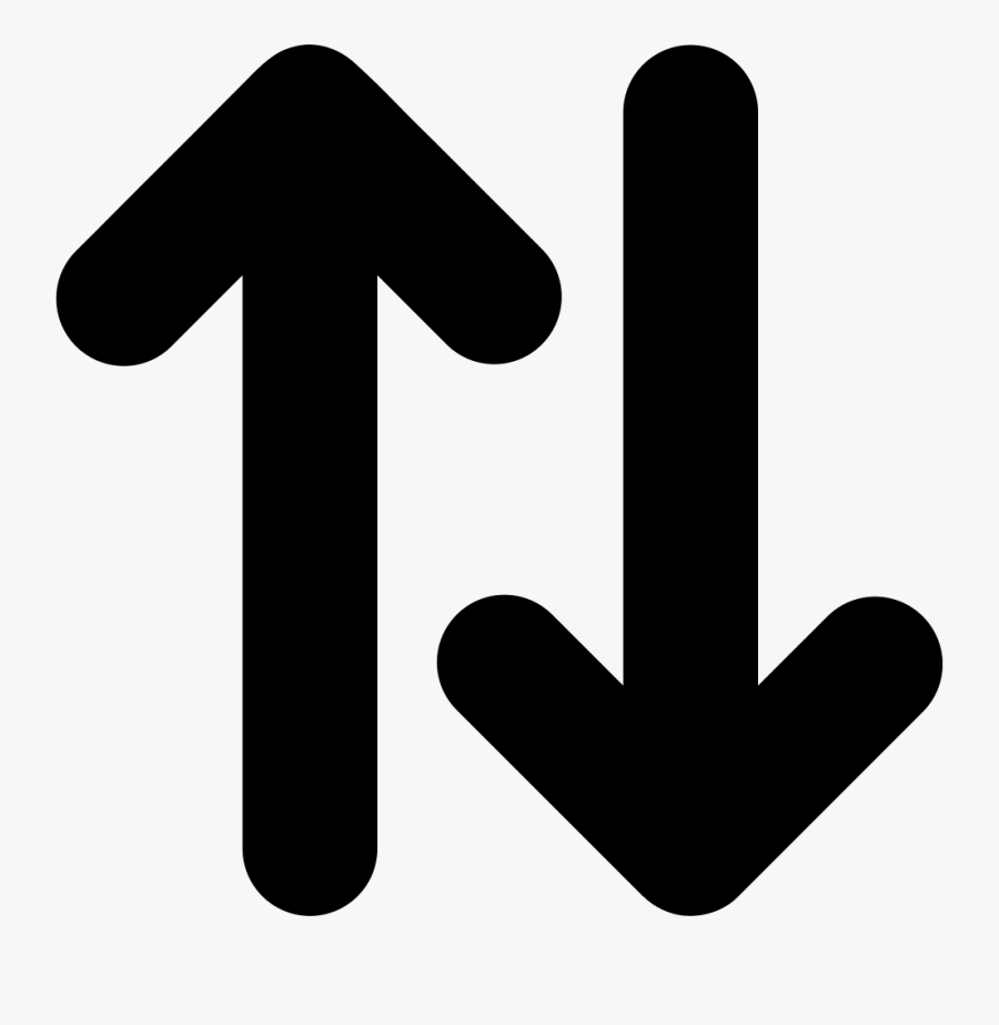 Up And Down Double - Up And Down Arrow Icon, Transparent Clipart